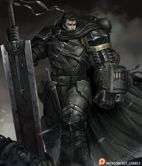 D&d Online, Space Marine Art, Kuchiki Byakuya, Berserk Anime, Ichigo Y Rukia, Warhammer 40k Memes, Kentaro Miura, 40k Art, Warhammer 40k Art