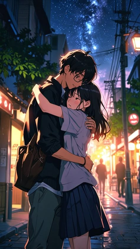 Couple Pic Anime, Anime Couples Hugging, Animations Cartoon, Cute Animations Cartoon, Photo Manga, Usa Wallpaper, Romantic Artwork, Cute Owls Wallpaper, Cartoon Love Photo