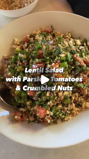 Ikarian Diet, Lentil Salads, Healthy Mediterranean Recipes, Bell Pepper Seeds, Beans And Lentils, Diane Kochilas, Greek Olive Oil, Lentil Salad Recipes, Eat At Home