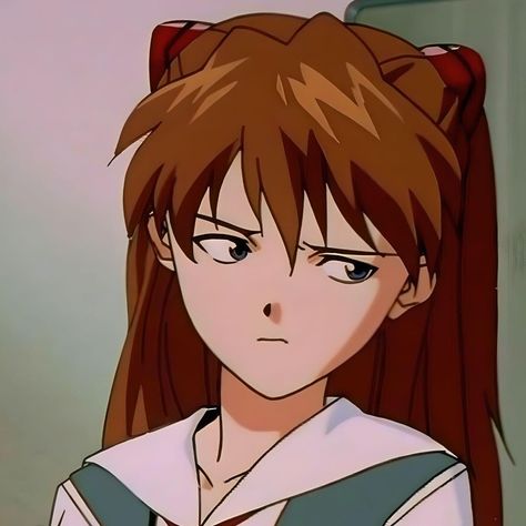 Asuka Langley Soryu, Evangelion Art, Neon Evangelion, Asuka Langley, Sailor Chibi Moon, 背景 シンプル, Old Anime, Anime Screenshots, Cool Anime Pictures