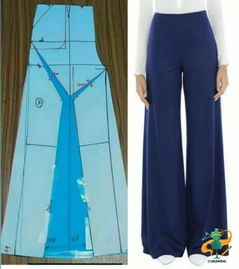 Clothing Pattern Design, Trousers Pattern, Trouser Pattern, Easy Dress Sewing Patterns, Sewing Clothes Women, Fashion Design Patterns, Pants Sewing Pattern, Blouse Pattern Sewing, Skirt Patterns Sewing