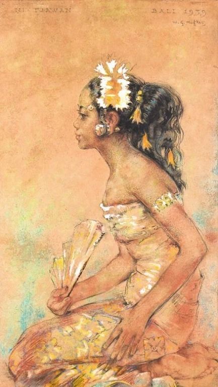 Bali Dancer, Balinese Painting, Balinese Art, Bali Painting, Bali Art, Dancing Clothes, Dancing Art, Indonesian Art, Dutch Painters