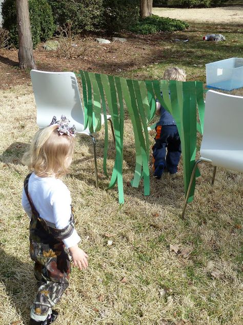 Bring "We are Going on a Bear Hunt" to life! Going On A Bear Hunt, Kids Obstacle Course, Bear Hunt, Story Activities, Bear Theme, Teddy Bear Picnic, Camping Games, Eric Carle, Camping Theme