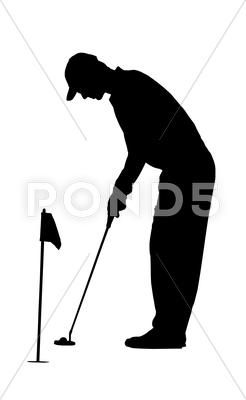 Golf sport silhouette - golfer on practicing green Stock Illustration #AD ,#silhouette#golfer#Golf#sport Golfer Silhouette, Golf Cards, Sewing With Nancy, Golf Putters, Card Making Designs, Golf Quotes, Women Golfers, Cat Silhouette, Golf Sport