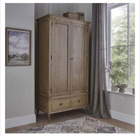 Cottage Wardrobe, French Furniture Bedroom, Pine Bedroom, Antique Wardrobe, Wardrobe Bedroom, Oak Bedroom, Casa Country, 2 Door Wardrobe, Wooden Wardrobe