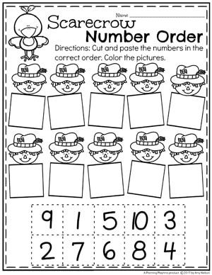 Fall Preschool Unit - Planning Playtime Scarecrow Unit Kindergarten, Farm Ela Preschool, Scarecrow Worksheets Kindergarten, Scarecrow Lesson Plans For Preschool, Scarecrow Worksheets Preschool, Fall Counting Activities Preschool, Scarecrow Kindergarten Activities, Scarecrow Worksheets, Scarecrow Theme Preschool