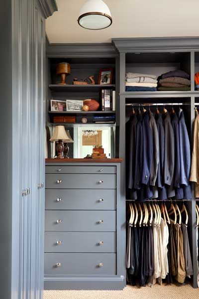 Handsome closet | Mike Hammersmith General Contracting, Interior Design: Debbie Cummins, Photos: Emily Followill Photography Organized Closet, Dressing Room Closet, Armoire Dressing, Big Closets, Real Estat, Men Closet, Dekorasi Kamar Tidur, Dream Closets, Cleaning Closet