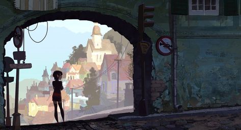 Animation Obsessive on Twitter: "Visual development art by Noëlle Triaureau for Hotel Transylvania (2012), dir. Genndy Tartakovsky, Sony Pictures Animation… https://t.co/bVLCIN0YXv" Matte Paintings, Lighting Reference, Vis Dev, Bg Design, Concept Art World, Drawing Step, Hotel Transylvania, Animation Background, Visual Development