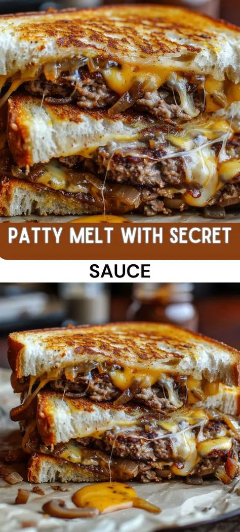 Patty Melt with Secret Sauce Maidrite Recipe Easy, Hamburger Patties Meals, Dinner Ideas Hamburger Meat, Beef Patties Recipes, Patty Melt Recipe, Melt Recipe, Lunch Appetizers, Beef Patties, Classic Sandwich