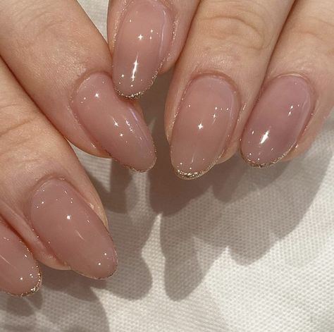 Rounded Acrylic Nails, Minimal Nails Art, Hello Nails, Beige Nails, Simple Gel Nails, Minimal Nails, Blush Nails, Casual Nails, Pretty Gel Nails