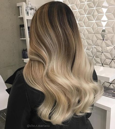 Glamorous Bronde Ombre Light Ash Blonde Hair Color, Light Ash Blonde Hair, Ombre Hairstyles, Best Ombre Hair, Brown To Blonde Ombre, Hair Color Pictures, Dark Blonde Hair Color, Ash Blonde Hair Colour, Balayage Blond