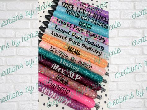 Glitter GEL Pens Inkjoy Gel Pens 0.7 Personalized Inkjoy Custom Epoxy Resin Customized Bullet Dot Journaling Valentine's Day Gift Easter by CreationsBN on Etsy Dot Journaling, Glitter Gel Pens, Sleep Solutions, Glitter Gel, Office School, Easter Gift, Gel Pens, Epoxy Resin, School Supplies