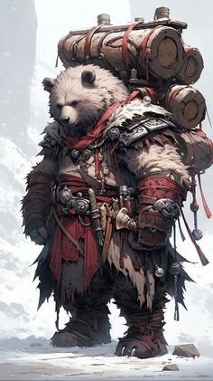 Dungeons And Dragons Characters, Dnd Art, Dungeons And Dragons Homebrew, Fantasy Monster, Bear Art, Exploring The World, Fantasy Concept Art, Arte Fantasy, Fantasy Rpg