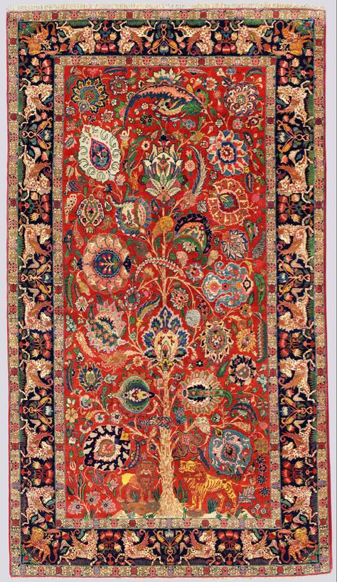 A Tabriz carpet. North West Persia (Iran), c1920. Tabriz Carpet, Artemis Design, Iranian Carpet, Antique Carpets, Cosmic Girls, Carpet Design, Persian Carpet, North West, Persian Rug