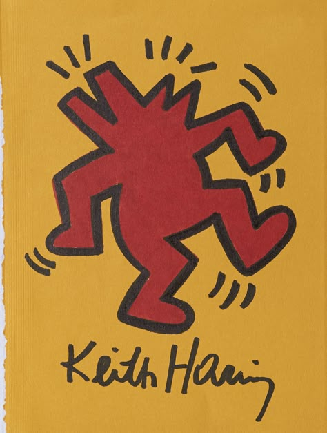 Another original, not a print, created by the genius of Keith Harring!! Must be seen!! Keith Harrington, Keith Haring Style, Keith Haring Artwork, Stick And Pokes, Hey Harper, Keith Haring Art, Haring Art, Screen Print Poster, Family Tattoo