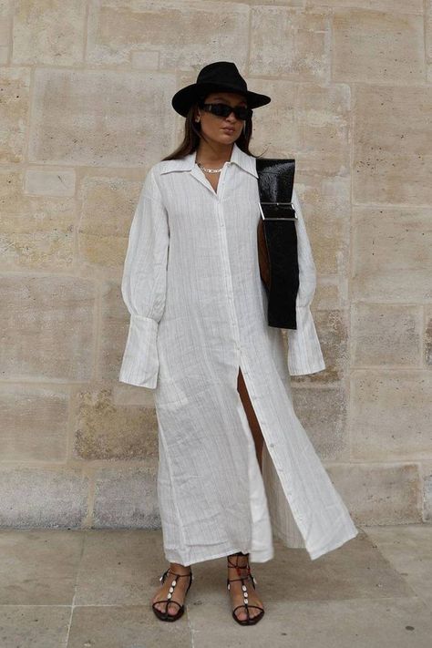 Sets Outfit, Polished Casual, Fashion Silhouette, Modest Summer Outfits, Linen Dress Women, Set Outfits, Mode Abaya, Scarf Women Fashion, Mode Casual