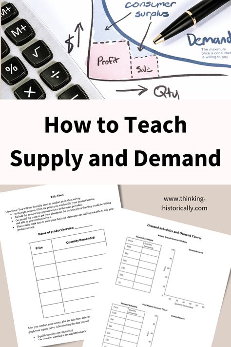 High school economics teachers, explore this post for creative ideas on how to teach a compelling supply and demand lesson to your students! 📚 #EconomicsEducation #SupplyAndDemandLesson Economics Lessons High School, Middle School Economics, Economics Activities, High School Economics, Activities For High School Students, Law Of Demand, Activities For High School, Teaching Economics, Economics Lessons