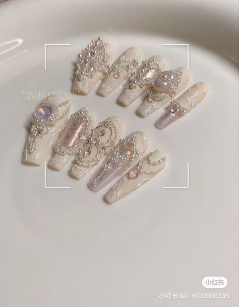 Xv Ideas, Princess Nails, Fake Nails Designs, Asian Nails, Hello Nails, Monkey Pictures, Blush Nails, Kawaii Nails, Alternative Hair