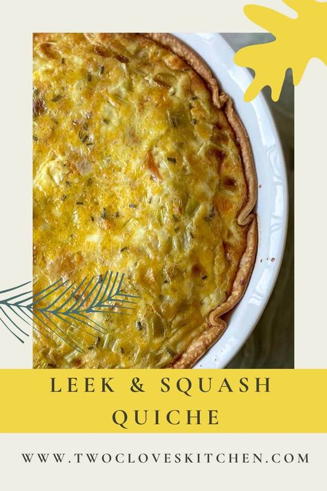 Squash Quiche, Leek Quiche, Healthy Butternut Squash, Leek Recipes, Recipe Lunch, Breakfast Quiche Recipes, Best Brunch Recipes, Buttery Pie Crust, Simple Breakfast