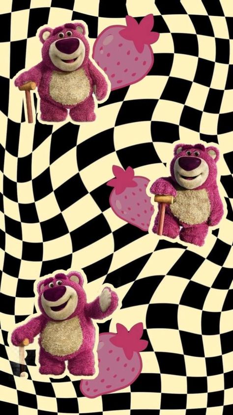 Wallpaper Lotso Iphone, Pink Aesthetic Lockscreen Iphone, Lotso Bear Wallpaper, Wallpaper Lotso, Iphone Wallpaper Cat, New Wallpaper Iphone, Wallpaper Wa, Desain Quilling, Disney Phone Wallpaper