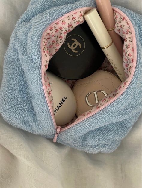 Terry Cloth Makeup Bag, Towel Makeup Bag, Terry Cloth Bag, Terry Makeup, Sewing Makeup Bag, Towel Bag, Pouch Sewing, Take Care Of Your Skin, Kids Sewing