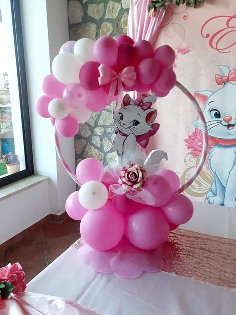 Aristocats Themed Birthday Party, Aristocats Centerpieces, Marie Birthday Party Aristocats, Marie Aristocats Birthday Party, Marie Birthday Party, Aristocats Birthday, Mouse Craft, Aristocats Party, Kitten Birthday Party