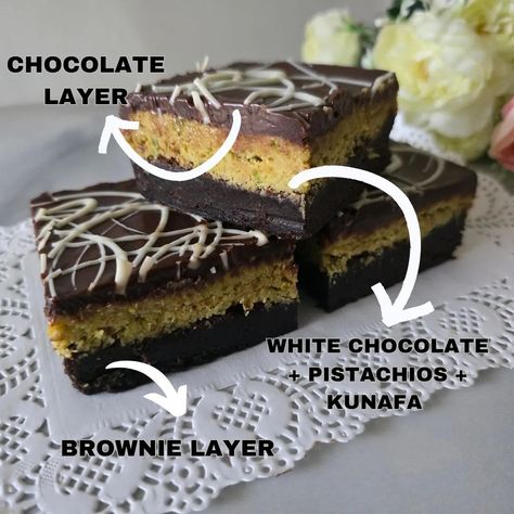 Trending Kunafa Pistachios Brownie The love for brownies is never - ending Egg/ eggless are available Dm to place your orders Your friendly confectioner!! . . . (TheMomsDessert, brownies, kunafabrownies,pure chocolate,chocolate indulgence, brownielovers, flavours,salemcity,salemcakes,salemfoodies,instabrownies,salemcafe, salemdessert) Dubai Chocolate, Chocolate Chocolate, Pistachio, White Chocolate, Brownies, Dubai, Egg, Pure Products, Quick Saves