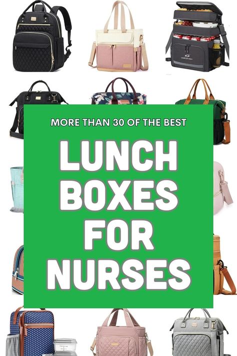 More than 30 of the very best lunch bags for nurses and healthcare workers, including insulated, backpack and even electric lunchboxes. Whether you're a travel nurse, working long shifts or are just looking for the best lunch box to keep you fueled all day long, we have you covered. Plus our favorite Bento Boxes, Thermos containers and stainless steel lunch containers. And don't forget our favorite Lunch Accessories! Trendy Lunch Boxes, Nurse Lunch Bag, Best Lunch Box, Lunch Accessories, Fashionable Lunch Bags, Stainless Steel Lunch Containers, Insulated Backpack, Stainless Steel Containers, Travel Nurse