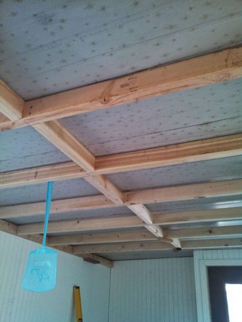 1968 mobile home transformation - installing shiplap to the ceiling of a home - before Diy Mobile Home Remodel, Mobile Home Redo, Mobile Home Kitchens, Mobile Home Decor, Mobile Home Remodeling, Mobile Home Repair, Mobile Home Makeovers, Installing Shiplap, Mobile Home Makeover