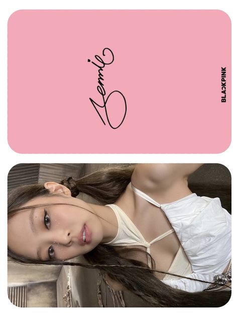 Jennie Photocard Backside, Blackpink Photocard Back, Jennie Blackpink Photocard, Kpop Photocards Blackpink, Blackpink Photocards Printable, Jennie Photocard Template, Photo Cards Blackpink, Jennie Card, Blackpink Template