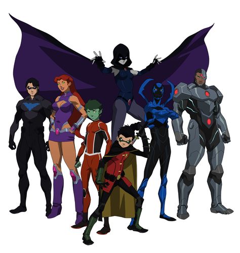 Teen Titans Justice League Vs Teen Titans, Titans Characters, Robin And Raven, Solgaleo Pokemon, Circus Characters, Teen Titans Fanart, Teen Titan, Raven Teen Titans, Batman Comic Art