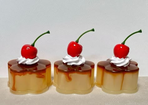 Flan Pudding, Shibuya Kei, Snack Shop, Japanese Dessert, Diy Cake, Rilakkuma, Cafe Food, Flan, Cute Food