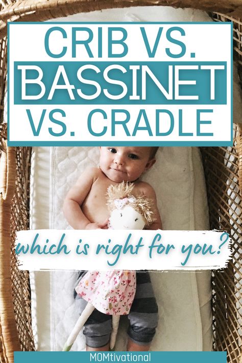 Bassinet vs Crib vs Cradle: What is the best baby bed for your newborn? Newborn Crib Sleeping, Bedroom With Bassinet, Basinette In Bedroom, Bassinet In Parents Room, Bassinets For Baby, Bassinet Ideas, Baby Basinets, Co Sleeper Bassinet, Cradles And Bassinets