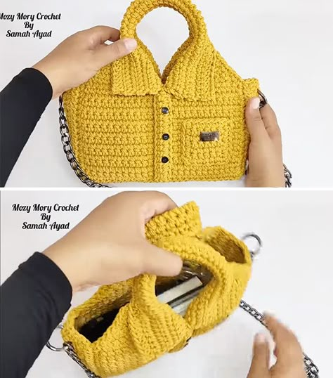 Crochet Small Bag, Crochet Projects Ideas, Crochet Unique, Crochet Beanie Hat, Crochet Videos Tutorials, Side Bag, Lace Headbands, Crochet Purse, Single Crochet Stitch