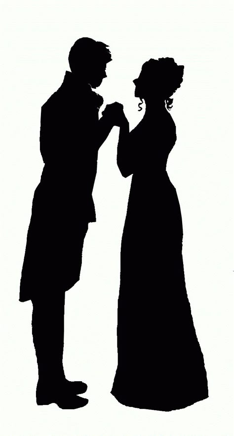 Silhouette Curio, Poor Man, Jane Austin, Couple Silhouette, Silhouette Stencil, Creative Lettering, Silhouette Art, Scan N Cut, Pride And Prejudice