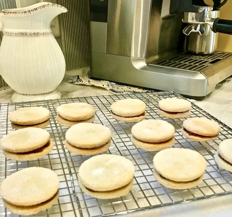 Almond-Raspberry Sandwich Cookies | Simple By Cindy Raspberry Sandwich Cookies, Raspberry Sandwich, Jar Cookies, Almond Sugar Cookies, The Perfect Cookie, Sandwich Cookie, Raspberry Cookies, There Are No Words, Cookies Bars