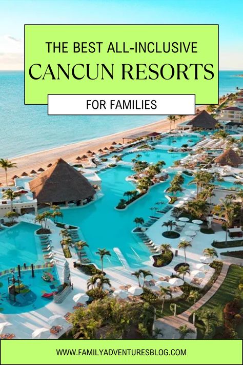 Yes, Cancun is a great spot to bring the whole family. We had an amazing time. Here's my top choices for best family resorts in Cancun when traveling with kids. Family All Inclusive Resorts Mexico, Hilton Cancun All Inclusive, Best All Inclusive Resorts For Families, Best Family All Inclusive Resorts, Best Cancun Resorts, Cancun With Kids, Cancun All Inclusive Resorts, Cancun Family Vacation, Family All Inclusive Resorts