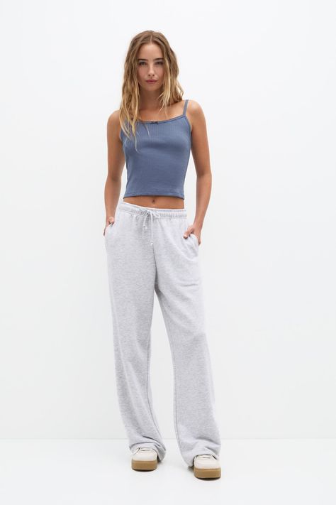 Wide-leg sweatpants