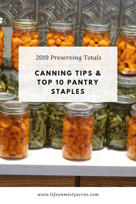 Canning Pantry Staples, Canning Staples, Tiny Pantry, Pantry List, Easy Canning, Homestead Life, Canning Tips, Vegetable Garden For Beginners, Pantry Essentials