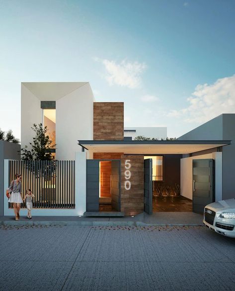 Mexican Architecture, Architecture Firms, Luxury Home Accessories, House Gate Design, House Front Design, House Elevation, House Architecture Design, Facade Design, Villa Design