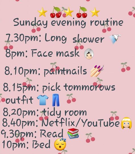 Sunday Evening Routine, Happy Reminders, School Night Routine, Night Routines, Heather Stillufsen, Routine Ideas, Before Going To Bed, School Night, Sunday Evening