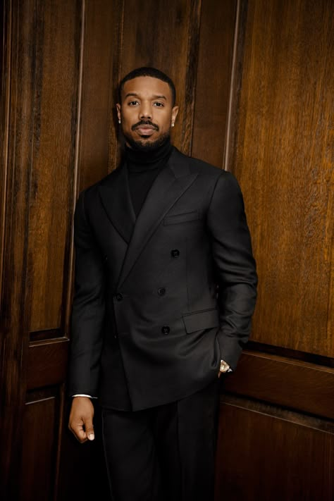 Michael B Jordan 2023, Creed Michael B Jordan, Black Mens Fashion Suits, Adonis Creed, Black Men Suits, Michael Bakari Jordan, Print Suits, Party Jacket, Black Suit Men