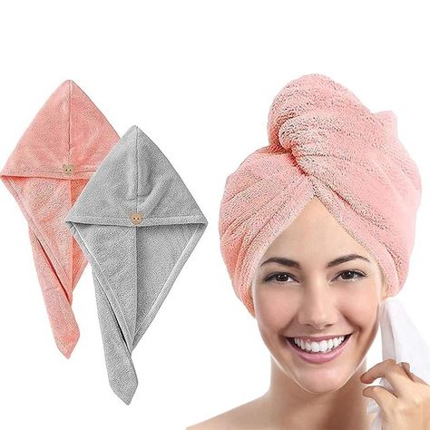 Hair Towel Wrap for Women-Quick Drying Microfiber https://amzn.to/4aqBOij Head Towel Wrap, Towel For Hair, Hair Towel Wrap, Pink Amazon, Ladies Hair, Hair Turban, Towel Wrap, Hair Towel, Microfiber Towel