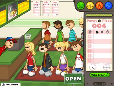 Papa's Pizzeria | Free Flash Game | Flipline Studios Papa's Pizzeria Game, Flipline Studios, 1st Grade Math Games, Cool Math Games, Papa Louie, Fireboy And Watergirl, Onion Pizza, Cool Math, Pizza Chef