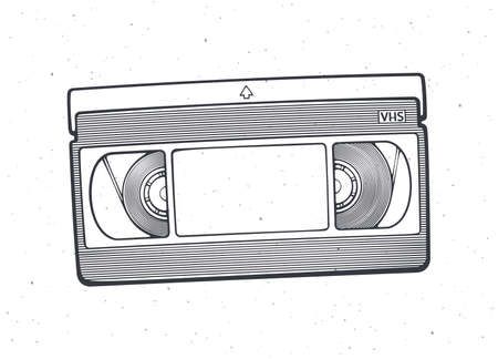 Video Tape Tattoo, Ent Tattoo, Shop Door, Vhs Cassette, Decal Ideas, Shop Doors, Video Tapes, White Drawing, Door Decals