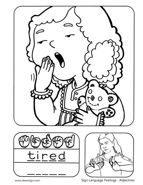 Asl Coloring Pages, Person Coloring Page, Mentor Activities, Asl Sign Language Words, Sign Language Phrases, Sign Language Words, Asl Sign Language, Asl Signs, Kindergarten Readiness