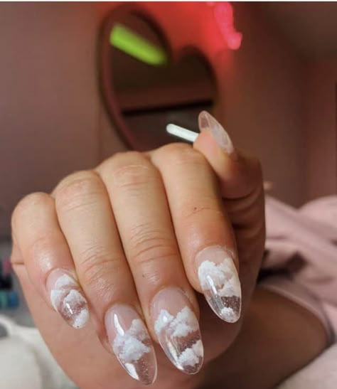 40+ Cloud Nail Designs For A Dreamy Manicure | Cloud Nail Designs, Cloud Nails, Nail Design Glitter, Drip Nails, Jelly Nails, Kawaii Nails, Clear Nails, Dream Nails, Fire Nails