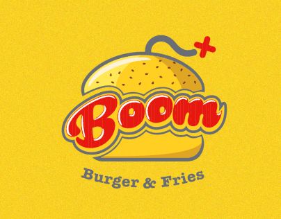 Fries Logo, Burger Logo, Fresh Logo Design, Fast Food Logos, Burger Shop, Burger Fries, Chicken Shop, Burger Places, Logo Word