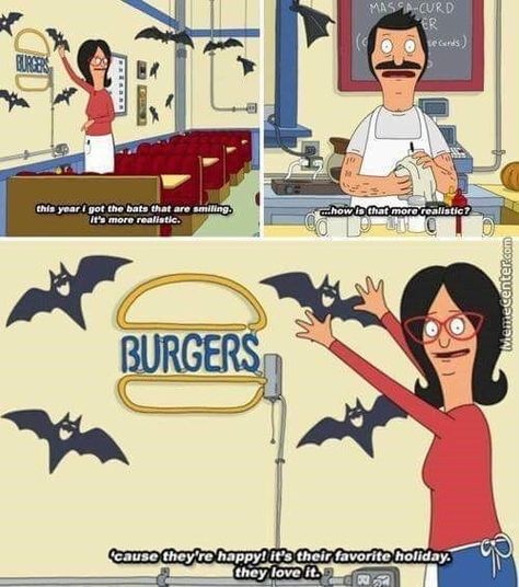 50 Hot Halloween Funny Pictures and Memes – Part 1 Bob's Burgers Halloween, Bobs Burgers Memes, Bobs Burgers Quotes, Bobs Burgers Funny, Halloween Episodes, Bobs Burgers, Cartoon Memes, Wholesome Memes, Halloween Halloween