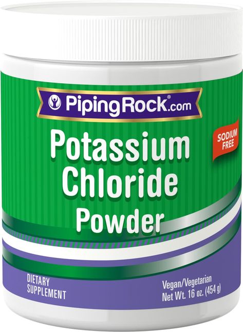 Buy Discounted Potassium Chloride Powder 1lb and Other Vitamins & Supplements online at PipingRock.com Potassium Benefits, Potassium Chloride, Magnesium Aspartate, Wellness Shop, Magnesium Carbonate, Vitamins Supplements, Premium Ingredients, Vitamin Supplements, Vitamins & Supplements